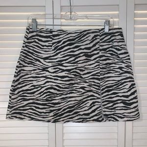 Zebra Skirt with slit